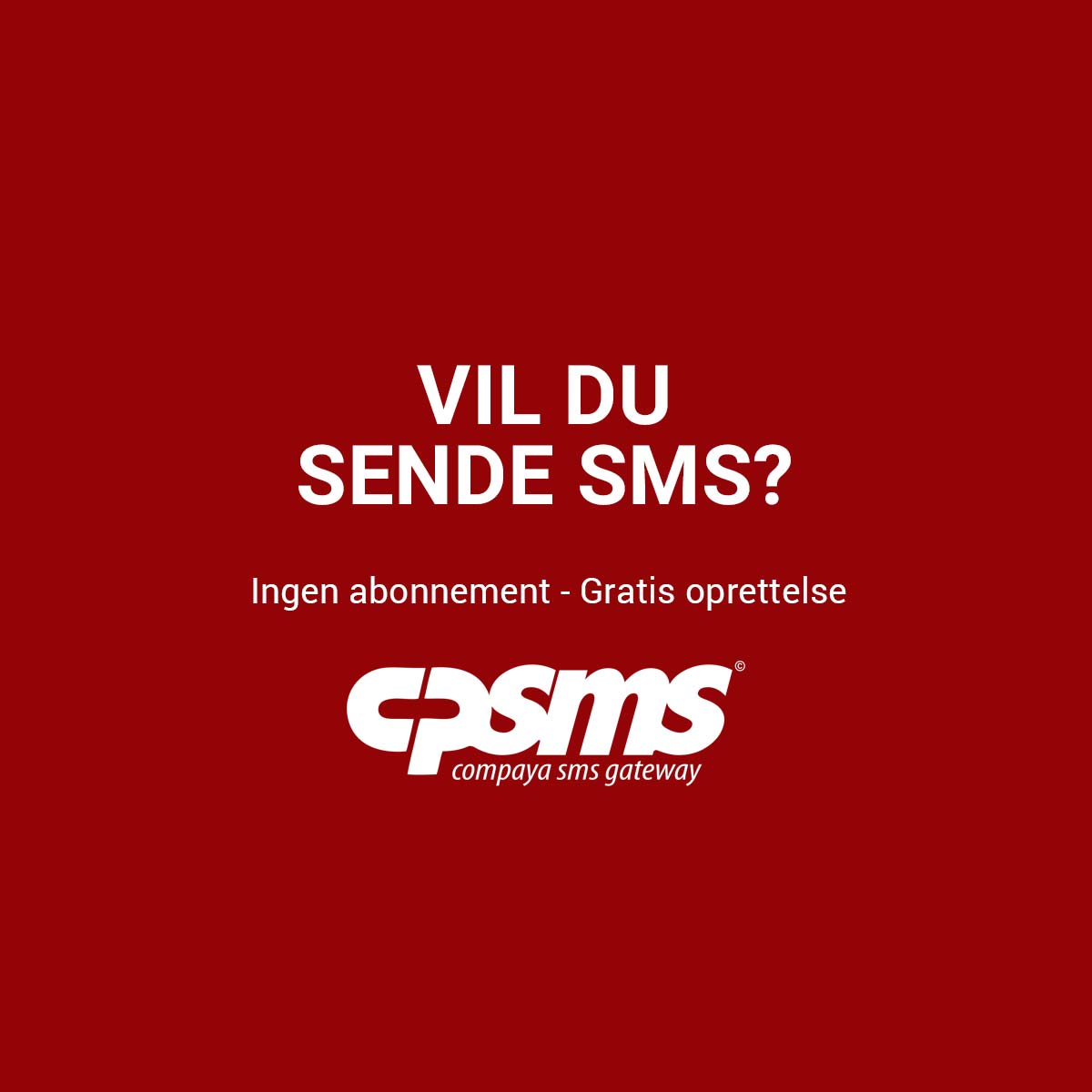 SMS - SMS online med CPSMS.DK SMS